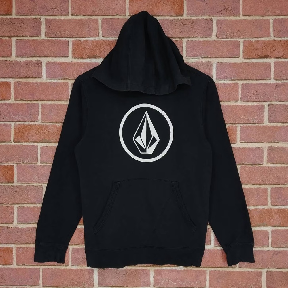 Black Volcom Big Logo Hoodie